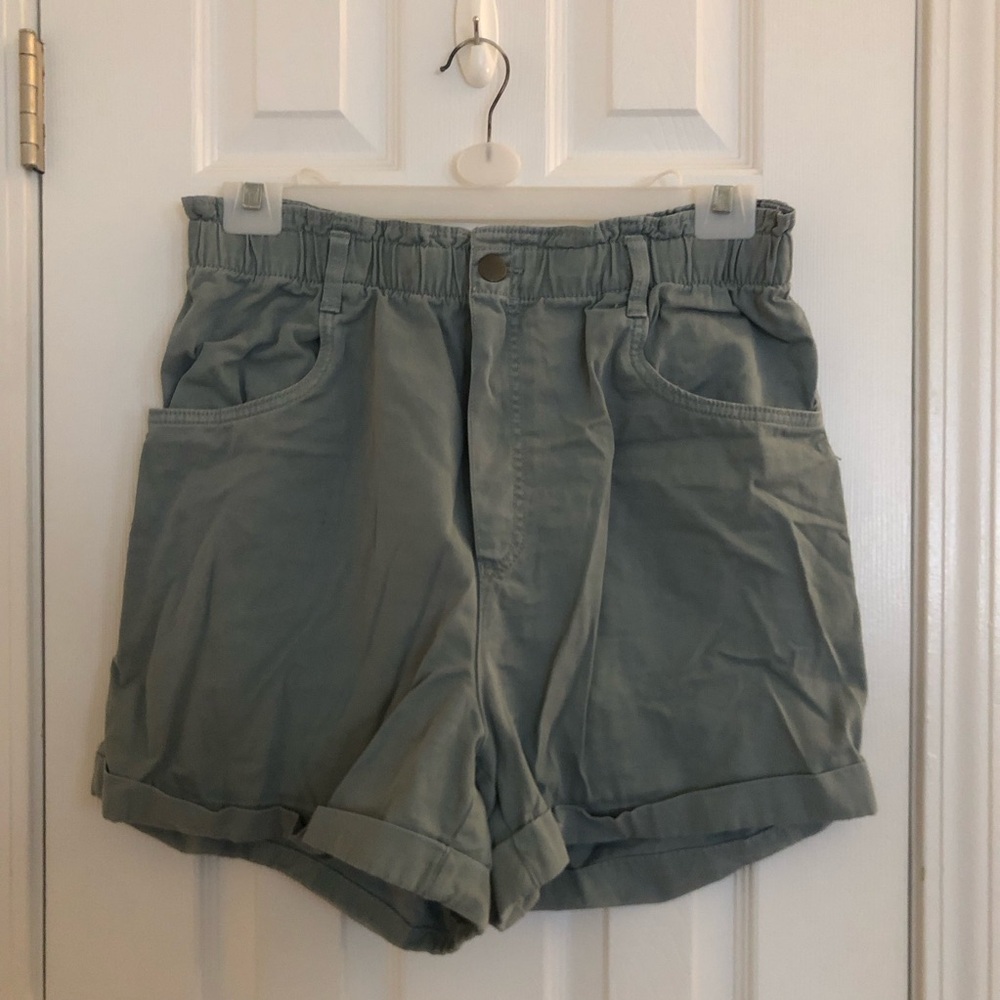 Light Blue High Waisted Shorts